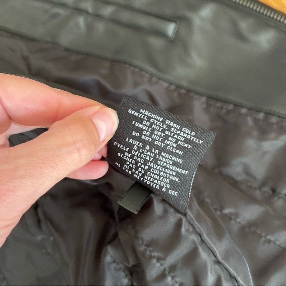 NEW Cole Haan Faux Black Leather Jacket Size Medium NWT - Picture 6 of 7